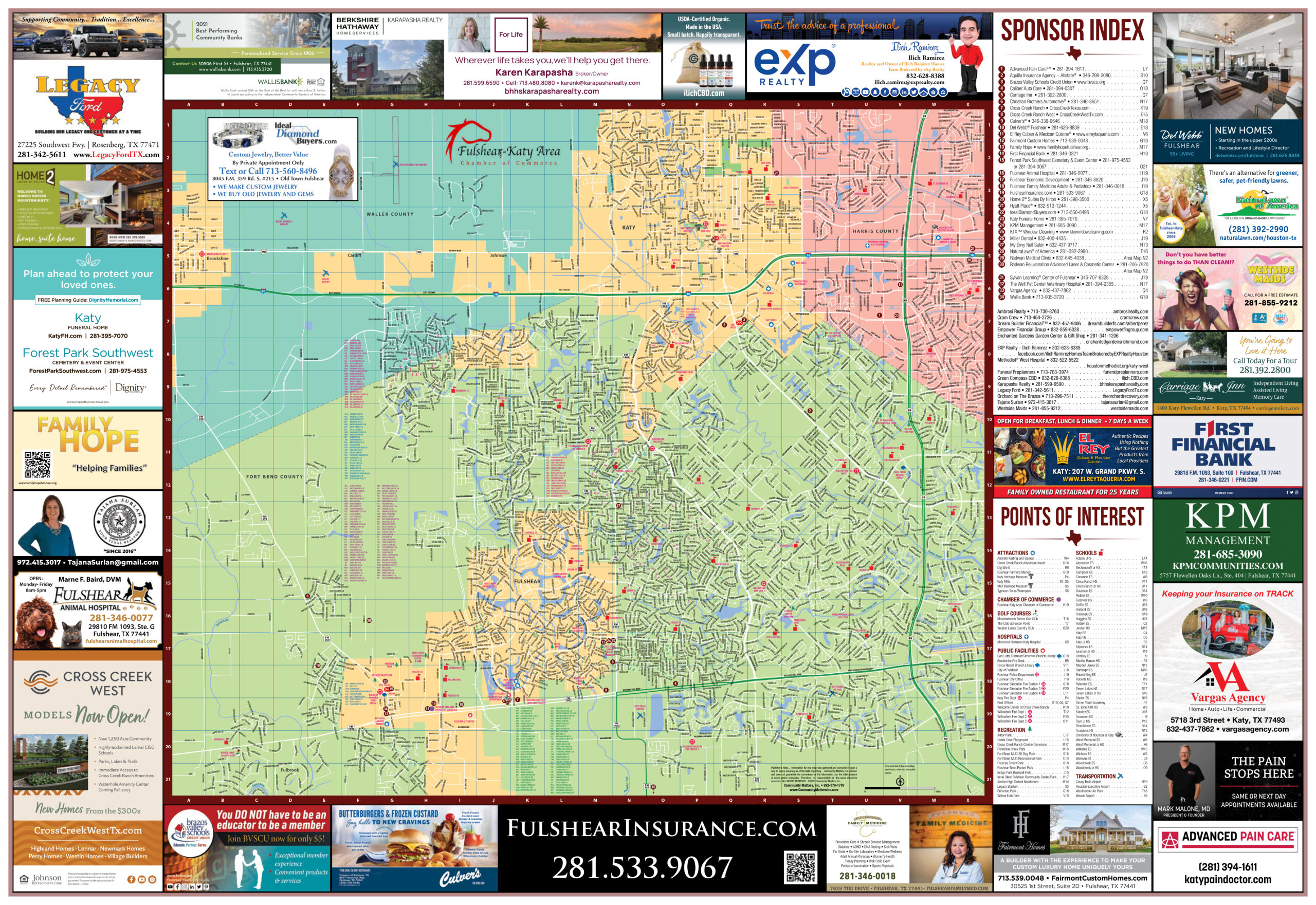 Map of Fulshear, TX