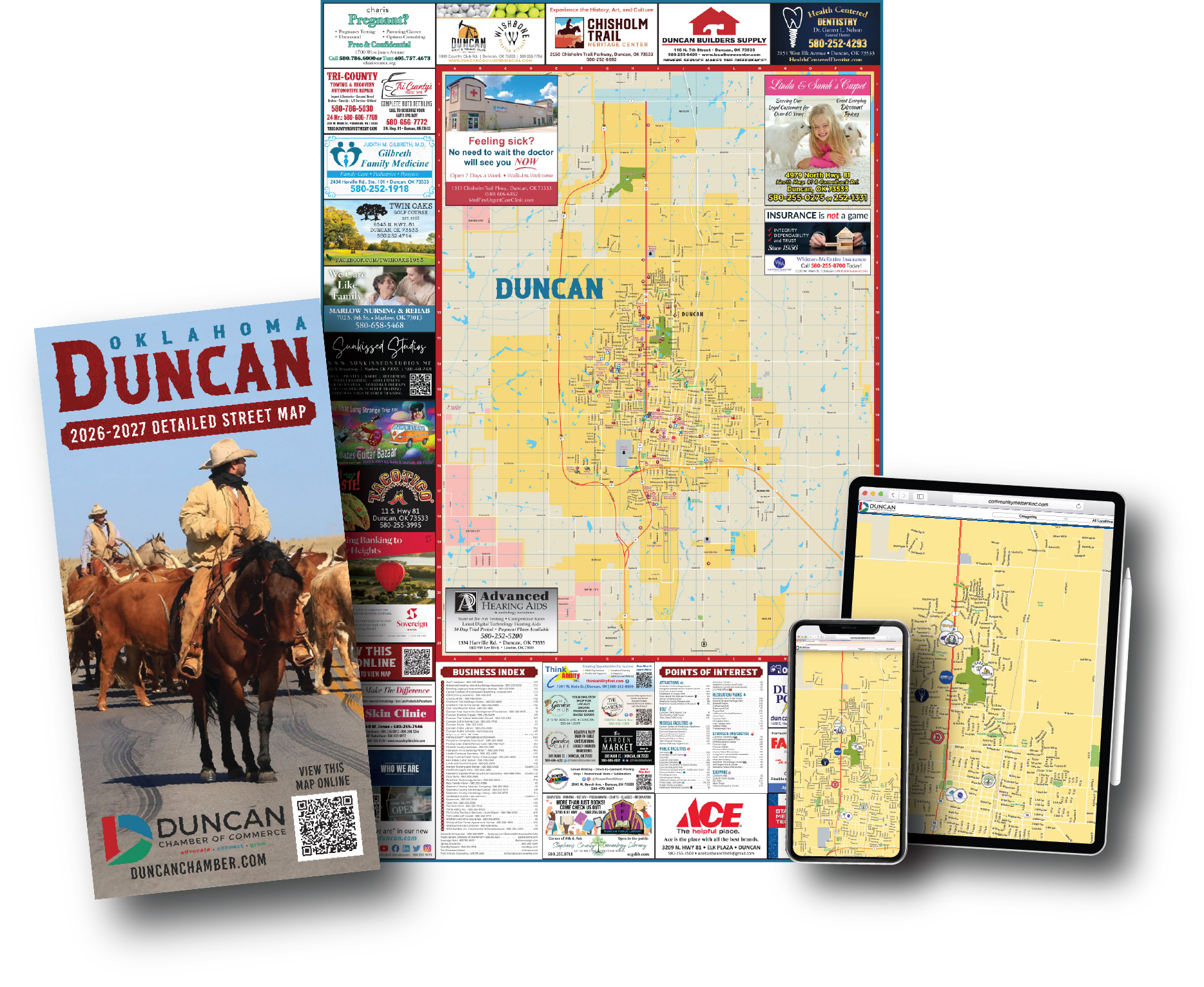 Duncan Chamber Map Chamber Media Kit Duncan Map Graphic 