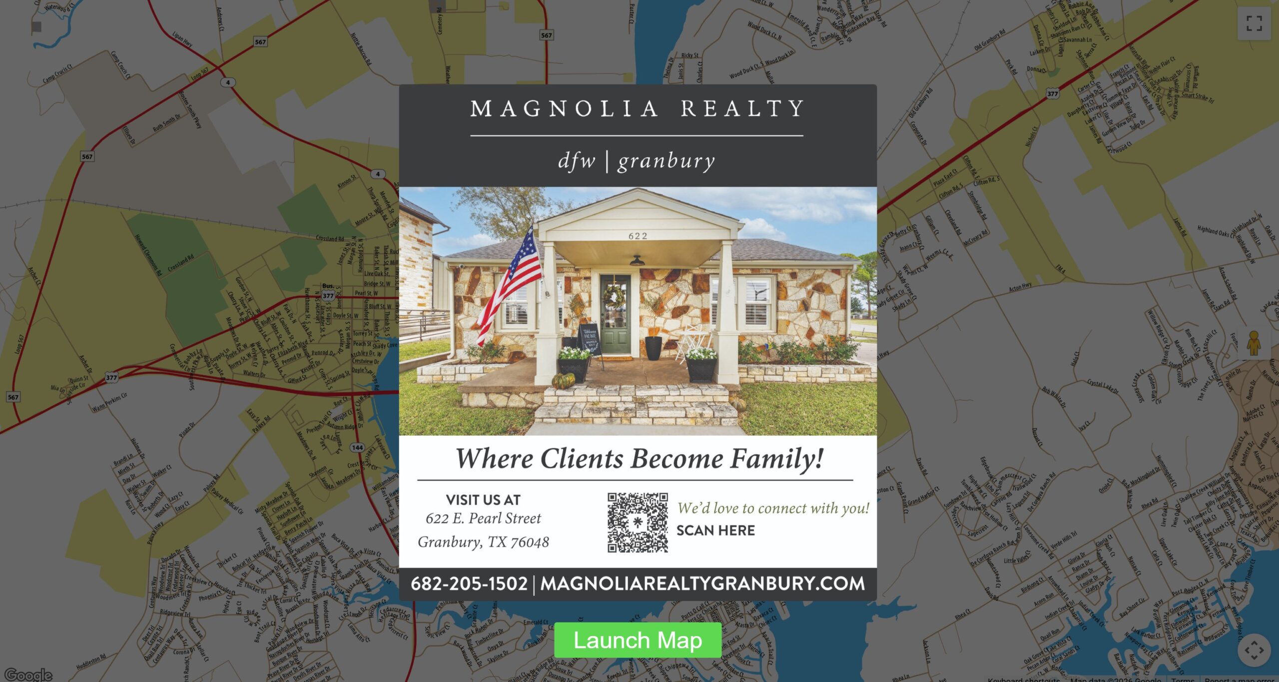 Granbury Chamber Map Interactive Online Map Preview